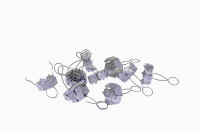 Zawieszki do bombek 12mm srebrne ZAW12-2 Brewis